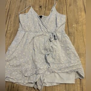Romper that ties in front to look like a dress.